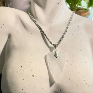 Elegant Silver Heart Pendant Necklace